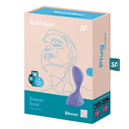Satisfier Sveet Seal Analni čep sa vibracijama i kontrolama sa telefona, lila