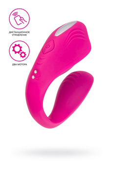 Vibrator za parove a-Tois Cobrum, silikon, ružičasta, 9,6 cm