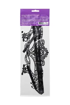 Maska nit Eromantica kraljica, Textil, Crna, 31 cm