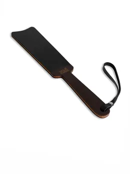 Paddle Crna tvrda od prave kože, drveta i HDF premaza venge boje