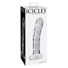 Stakleni fallomitator Icicles No. 62 - Clear