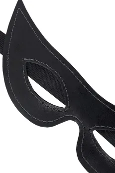 Pecado BDSM Maska, otvorena oštra, prirodna koža, crna