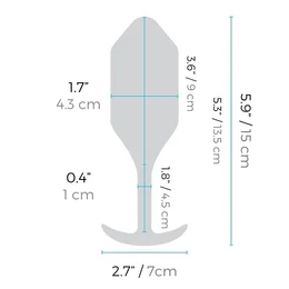 Čep za nošenje sa vibracijama crni B-Vibe Vibrating Snug plug 4