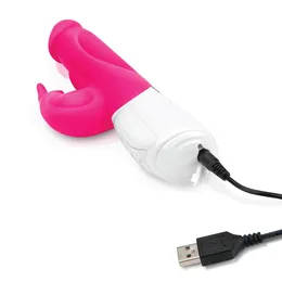 Jarko ružičasti zečji vibrator sa 3 motora