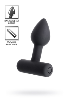 Analna glavčina Erotist Shaft, silikon, Crna, 6,9 cm