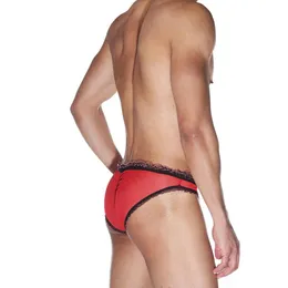 Muške gaćice crvene sa crnim volanima