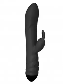 Tvister Vibrator-rotator sa klitorisnim stimulatorom, crni