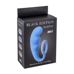 Analni stimulator sa prstenom za erekciju Mountain Range Anal plug Blue 4218-03lola