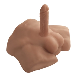 SILEKD Apollo s Dildo torzo, karamel, 7