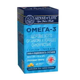 BAD Omega-3 Sense of Life za zdravlje celog tela, 60 kom