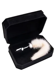 Analna čaura Metal bi TOIFA, metal, srebro, sa belim repom, 32 cm, Ø 2,9 cm, 175 g