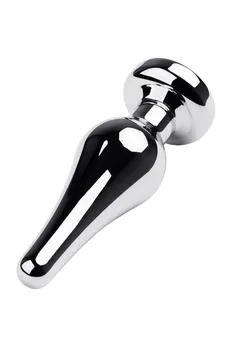 Analna čaura Metal bi TOIFA, metal, srebro, sa kristalom boje dijamant, 10 cm, Ø 3 cm, 95 g