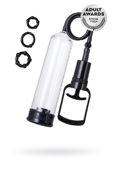 Pumpa za penis a-Tois bi TOIFA Onik, PVC, prozirna, 23,5 cm