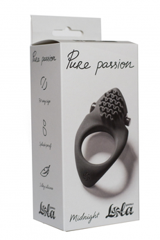 Erekcija vibrokolco Pure Passion Midnight black