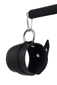 Pecado BDSM komplet za vezivanje, 3 tačke fixacije, veliki odstojnik, okovi, lisice, ogrlica sa prstenom