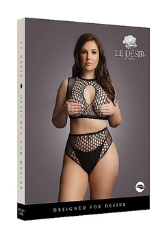 Erotski komplet kratkih vrhova i gaćica visokog struka