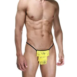 Gaćice muške tange sa žutim resama