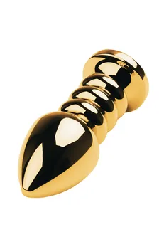 Analna čaura Metal bi TOIFA, metal, zlato, sa crvenim kristalom, 10,5 cm, Ø 4 cm, 165 g