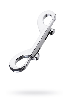 Karabin dvosmerna TOYFA Metal, metal, srebro, 9 cm