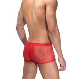 Gaćice muške glatke boxerice crvene boje