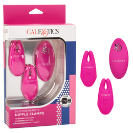 Stege za bradavice sa daljinskim upravljanjem REMOTE NIPPLE CLAMPS (pink)