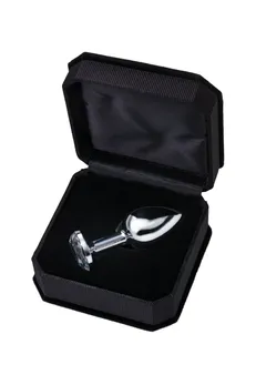 Analna čaura Metal bi TOIFA, metal, srebro, sa belim kristalom, 7,5 cm, Ø 3 cm, 145 g