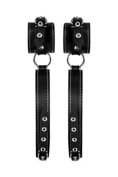 Pecado BDSM sistem vezivanja, za pričvršćivanje ruku na noge, koža, crna