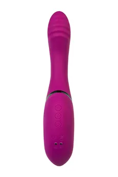 Vibrator rotacioni C vakuum stimulacija Joss Spinser, silikon, ljubičasta, 23 cm