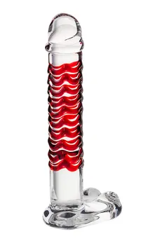 Nerealni Dildo Sekus Glass, staklo, prozirno, 16 cm (912023)