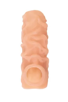 Kokos mlaznica realna sa dodatnom stimulacijom, TPE, telesna, 10 cm (NS 004-s)