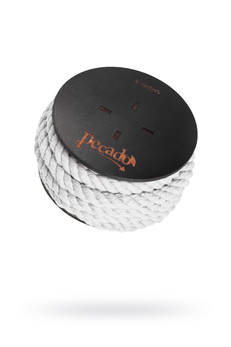 Pecado BDSM Shibari konopac, na kalemu, pamuk, bela, 5m