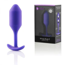 Profesionalna pluta za nošenje B-Vibe Snug plug 2 ljubičasta