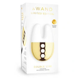 Dvostruki vibrirajući masažer Le Vand Double Vibe belo zlato