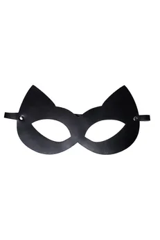Mačja maska-mačka, koža, crna