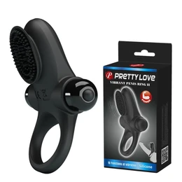 Erekcioni vibrokolco u klitoralnoj četkici Vibrant Penis Ring II