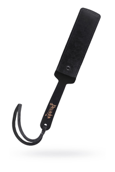 Pecado BDSM paddle, flexibilan, koža i drvo, crna