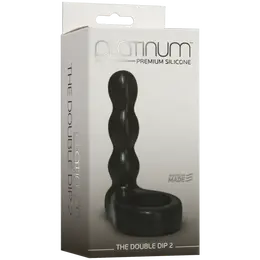 Dodatak za penis, Analni dildo sa Platinum Premium Silicone erekcionim prstenom-The Double