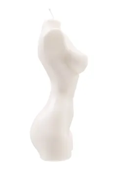 Unutrašnja sveća Pecado BDSM ženski torzo bela, 850 gr.