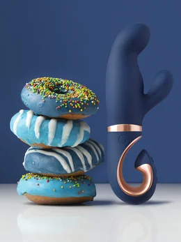 Gvibe Gentlei Caribbean Blue-zečji vibrator za stimulaciju G tačke i klitorisa sa 2 motora, 19. 9k4