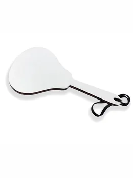 Paddle meko srce crveno od prave kože, drveta i HDF premaza bele boje