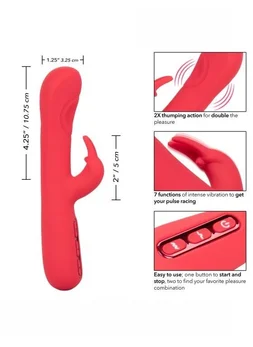 Višebrzinski vibromasažer zec sa funkcijom pulsirajući uticaj Throb Pulse