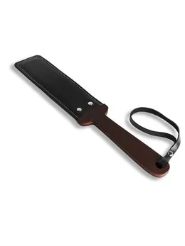 Paddle Crna tvrda od prave kože, drveta i HDF premaza venge boje