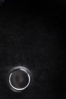 Pecado BDSM paddle, tvrda, prirodna koža i drvo, crna