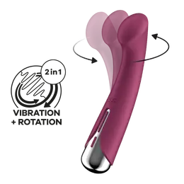 Vibrator za tačku G Satisfier Spinning G-spot 1, crvena