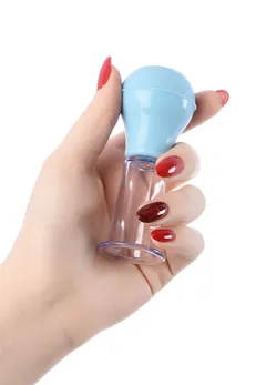 TOIFA set za stimulaciju bradavica, ABS plastika, cijan, 8,8 cm