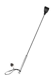 Pecado BDSM stack, sa metalnom drškom, model 2, koža, crna