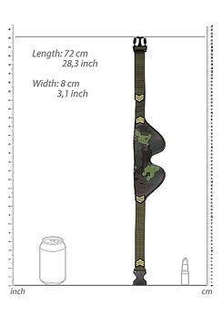 Maska za oči u vojnom stilu