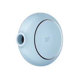 Vakuumski talasni stimulator sa vibracijama Satisfier Pro To Go 3, svetlo plava