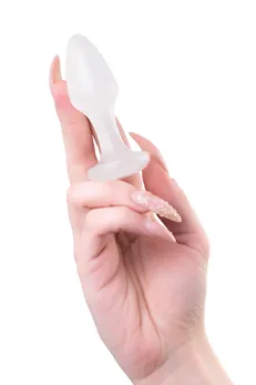 Toifa analna čaura, akril, bela, 8 cm, Ø 2,8 cm