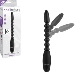 Fleka-Pleaser Pover Beads Analni vibracioni stimulator sa flexibilnim grebenom
